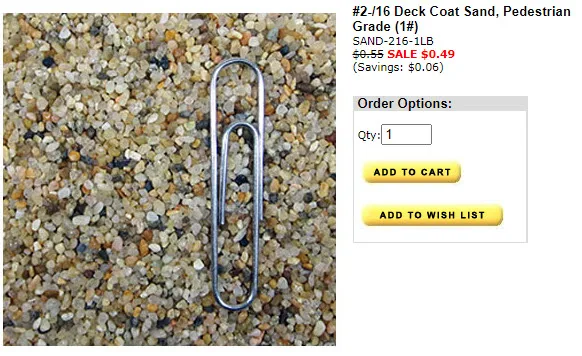 Deck Coat Sand from Best Materials