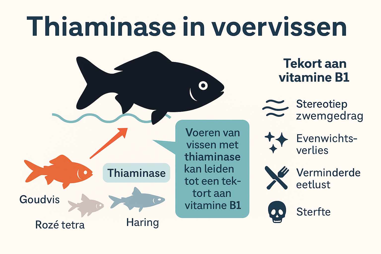 ⚠️ Thiaminase in Voervissen – Een Onzichtbaar Risico in het Aquarium