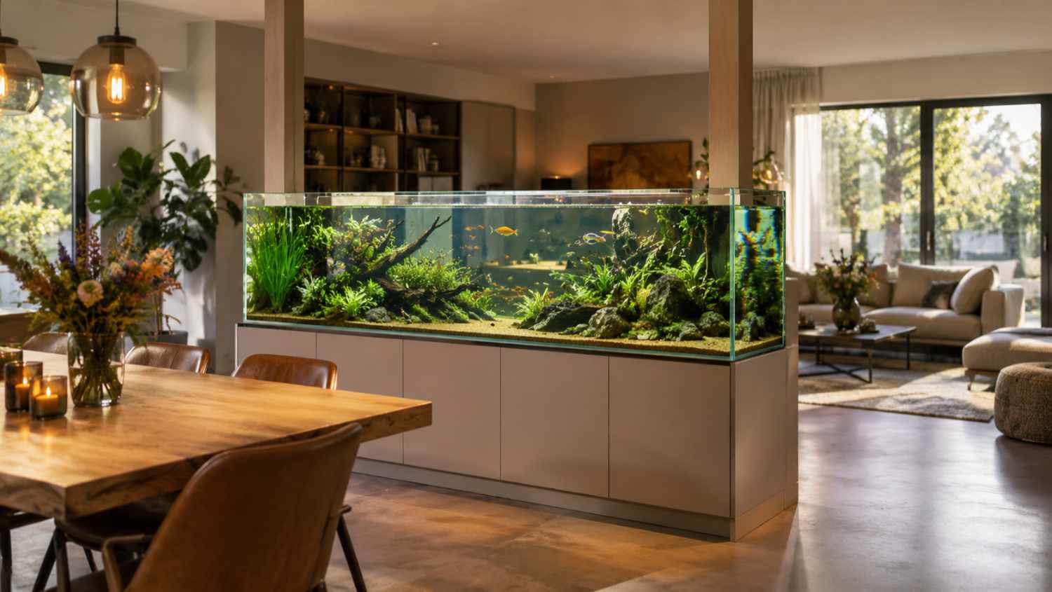 Aquarium als room devider